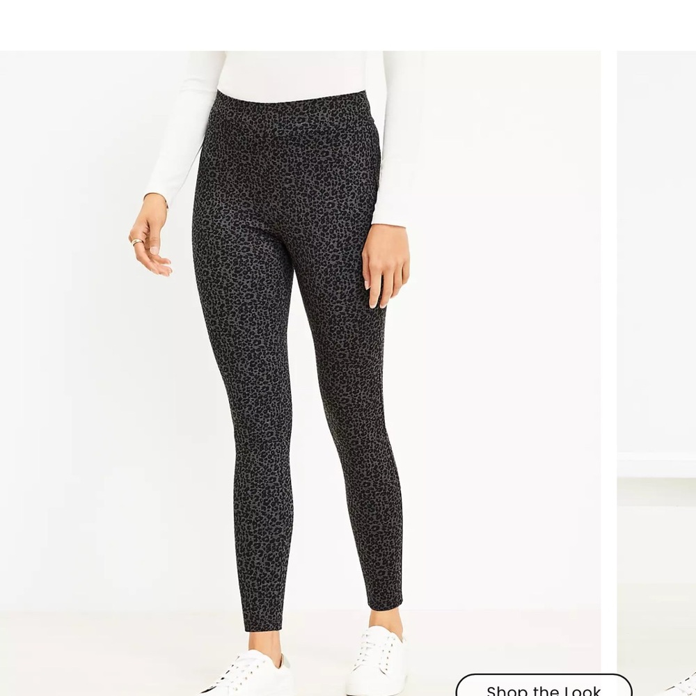 5/$25 LOFT Animal Print Skinny Jeggings